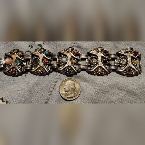 Jewelry - Antique or Vintage Bracelet Mexico MOSTLY Sterling Silver For Repair/Restore